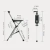 2 in 1 Walking Cane with Foldable Seat