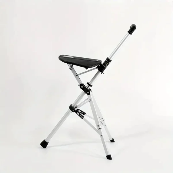 2 in 1 Walking Cane with Foldable Seat