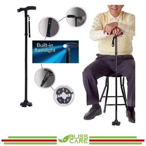 4 Section Foldable Adjustable Walking Stick