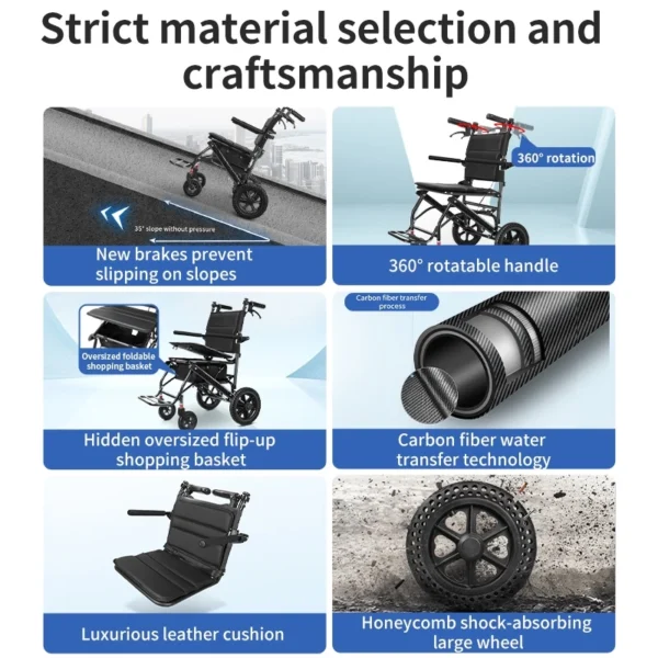 cn-11134207-7ras8-m1gp3y5ij41g68 3 in 1 Lightweight Rollator Walker with Shopping Cart