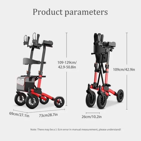 cn-11134207-7ras8-m4k6u71kdtt3f5 3 in 1 Lightweight Walker Wheelchair Pushchair