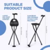 Folding Walking Cane Chair Tripod