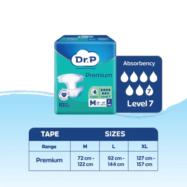 my-11134207-820l9-mgm3hv8lg64p29 Dr. P Level 7 Premium Adult Diaper 8 Packs