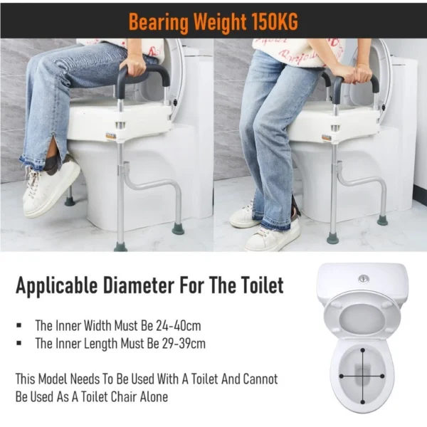 sg-11134201-7rccd-m6i2bi4gu96a64 Adjustable Raised Toilet Seat